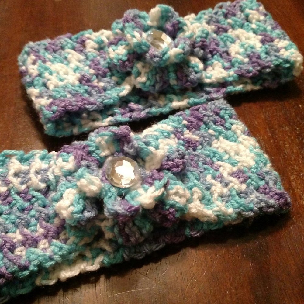 Handmade Custom Crochet Mermaid Bling Headband